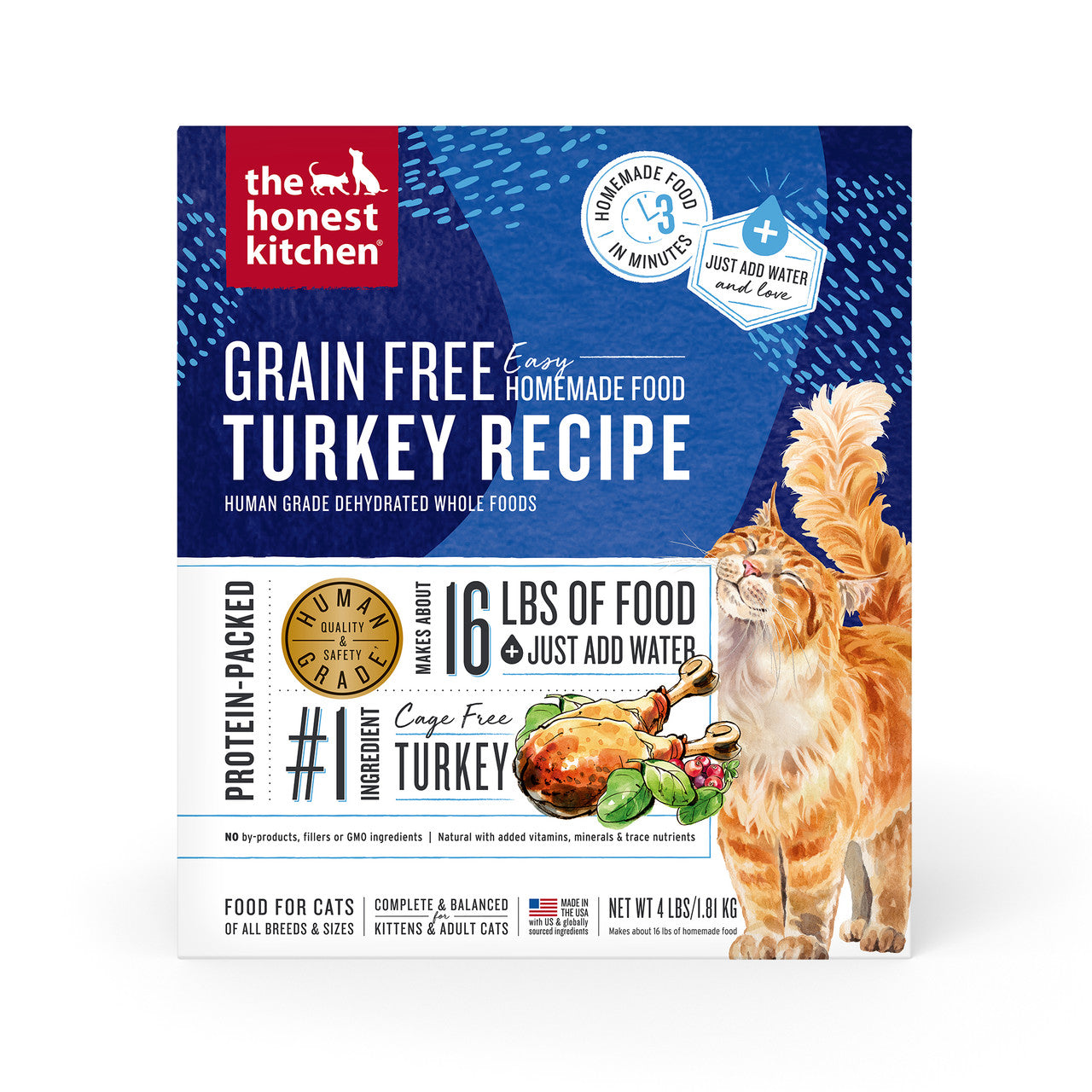 Honest Kitchen Grain Free Turkey Recipe Cat Food 4lb by Pet Food Warehouse