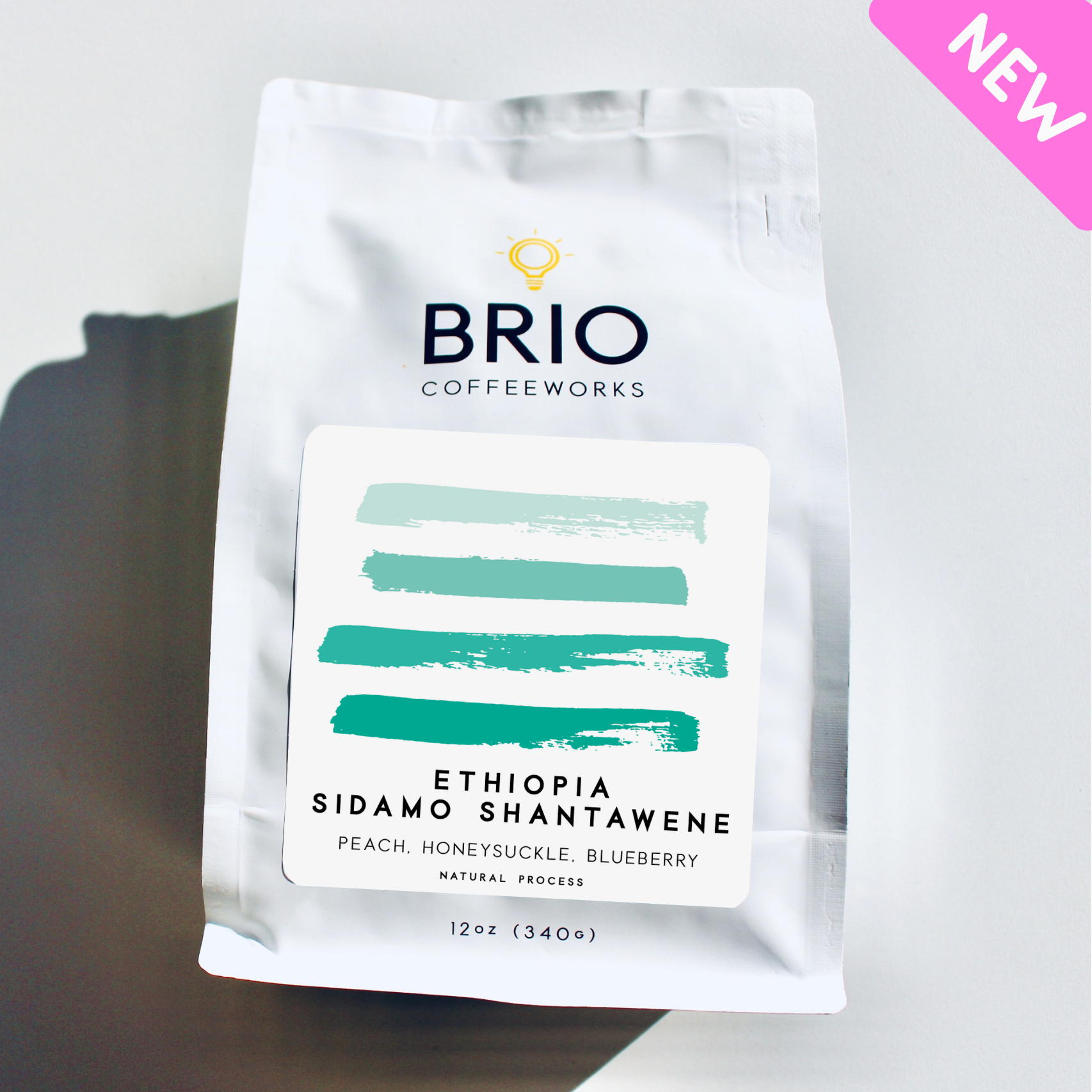 Ethiopia Shantawene Natural Coffee - 12 oz. by Brio Coffeeworks