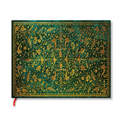 Guest Book Emerald Flower Hardcover Unlined