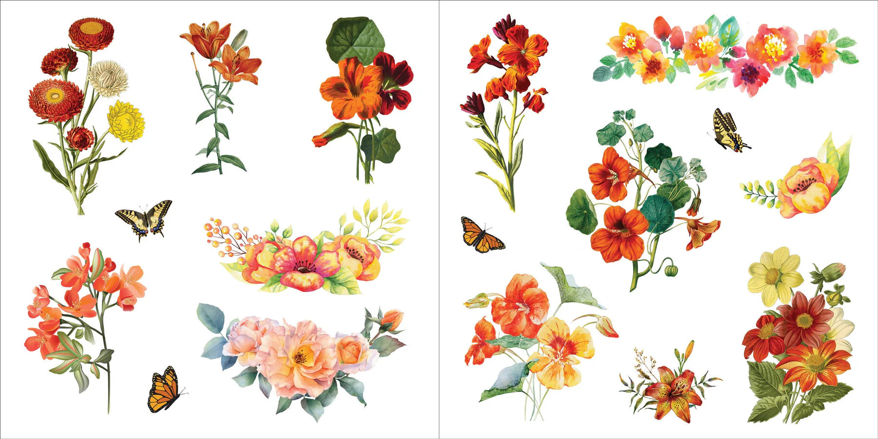 Sticker Book Bunches Of Botanicals by Homeportonline