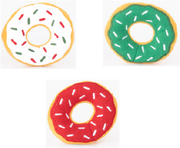 Zippy Paws 3 Pack Donuts Holiday Miniz by Pet Food Warehouse