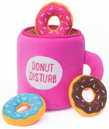 Zippy Paws Coffee & Donutz Burrow Dog Toy by Pet Food Warehouse