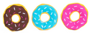 Zippy Paws 3 pack Burrow Donutz Refill Dog Toy by Pet Food Warehouse