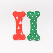 Zippy Paws Holiday Patterned Bones Large 2 Pack by Pet Food Warehouse