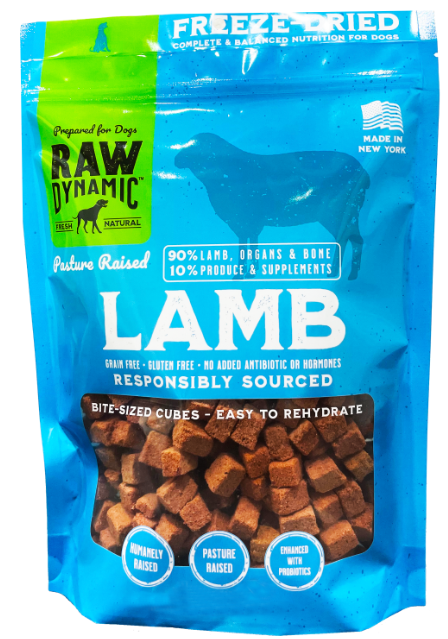 Raw Dynamic Freeze Dried Dog Food Lamb 14oz by Pet Food Warehouse