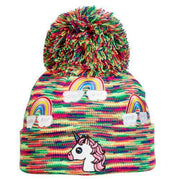 Turtle Fur Kid's Unicorn Pom Hat by Alpine Shop