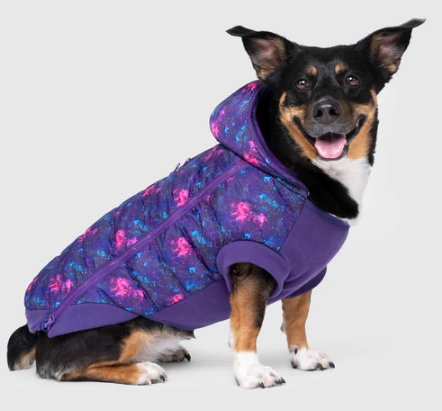 Canada Pooch Prism Puffer Coat Galaxy Size 22 by Pet Food Warehouse
