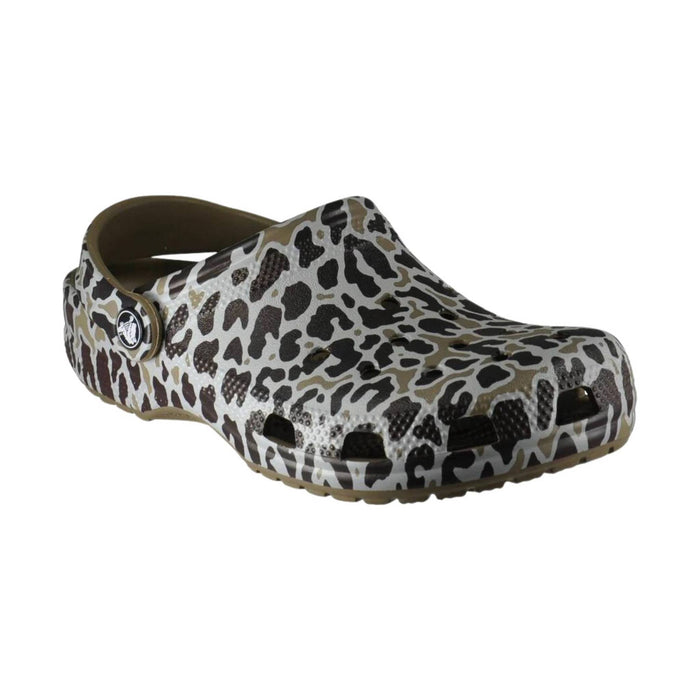 Crocs Classic Clog - Khaki/Leopard Animal Print