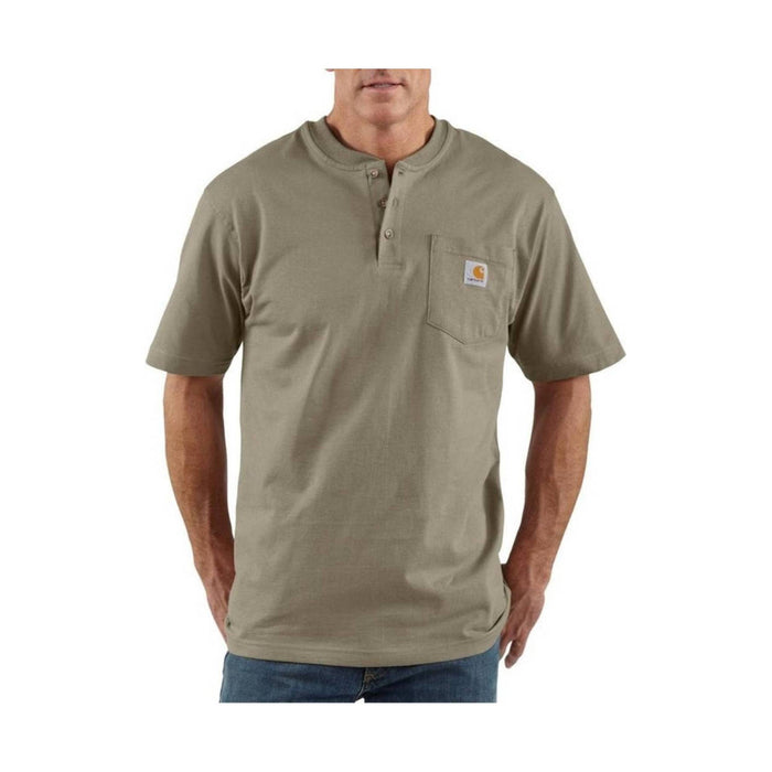 Carhartt Men's Workwear Short Sleeve Henley - Desert