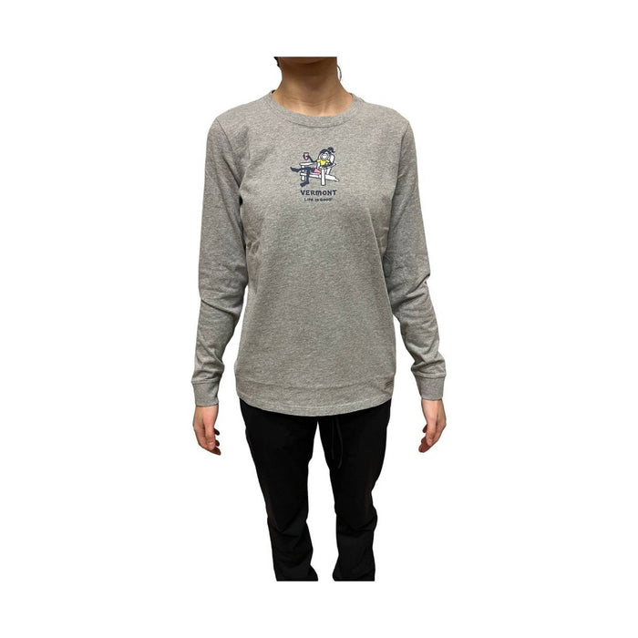 Life Is Good Women's Vermont Exclusive Tee Shirt -  Heather Gray