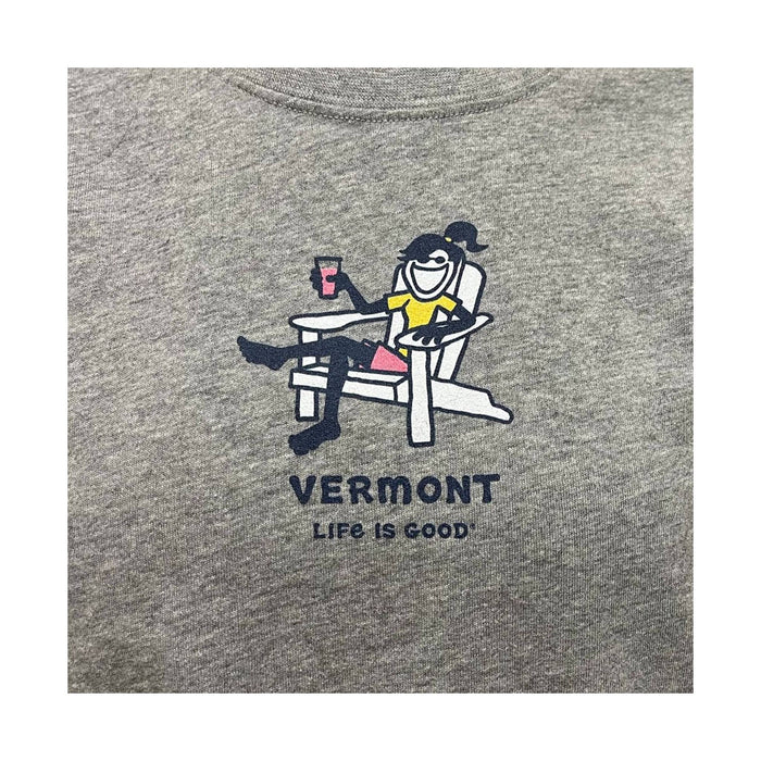 Life Is Good Women's Vermont Exclusive Tee Shirt -  Heather Gray