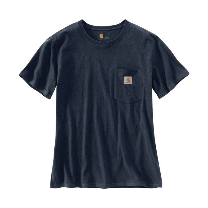 Carhartt Women's Loose Fit Heavyweight Short-Sleeve Pocket T-Shirt - Navy