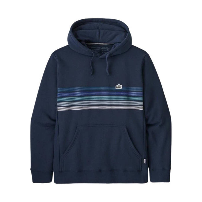 Patagonia Men's Line Logo Ridge Stripe Uprisal Hoody - New Navy