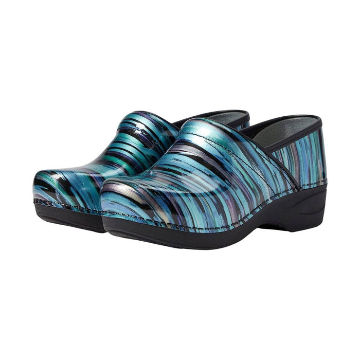 Dansko Women's XP 2.0 - Teal Striped Patent