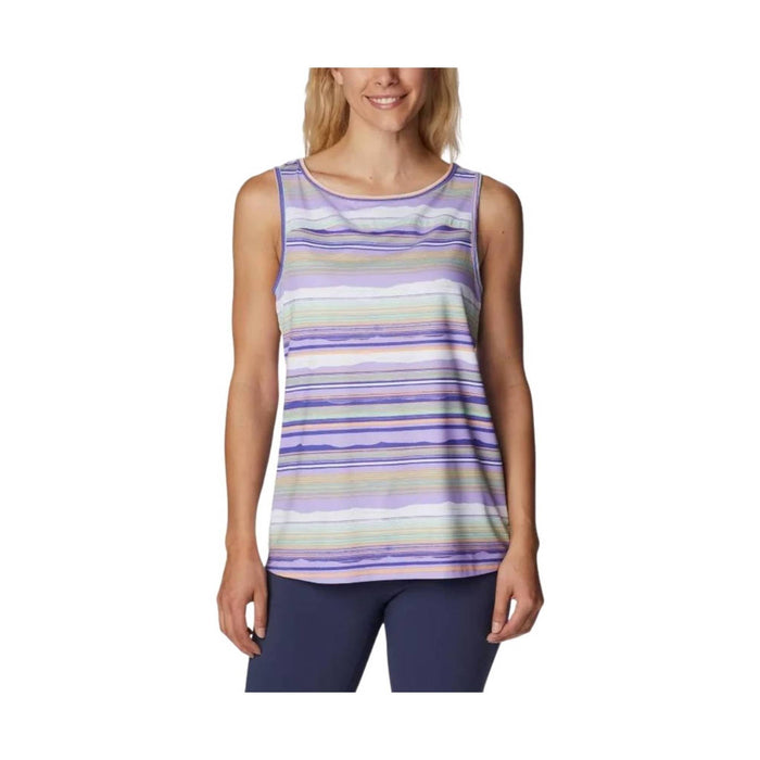 Columbia Women's Chill River Tank - Frosted Purple/ Pop Flora Tonal