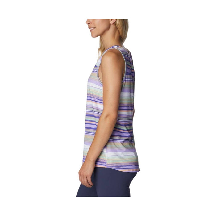 Columbia Women's Chill River Tank - Frosted Purple/ Pop Flora Tonal