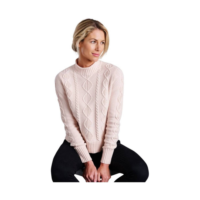 Kuhl Women's Helena Cable Sweater - Rose Quartz