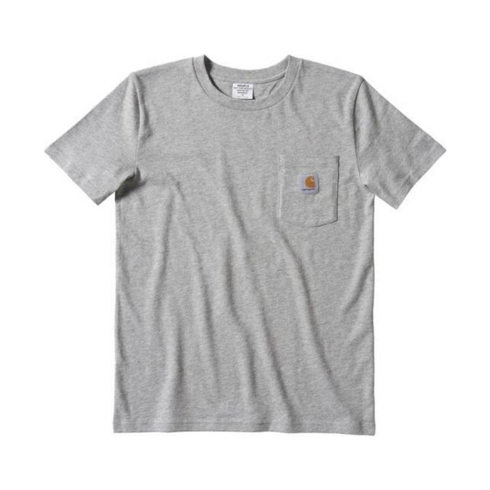 Carhartt Kids' Pocket Tee - Grey Heather 4-7