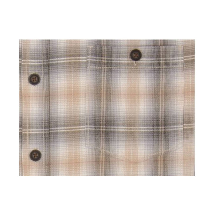 North River Men's Plaid Corduroy Shirt - Oatmeal