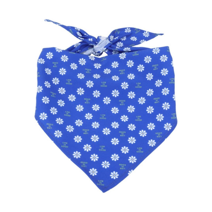 Life Is Good Daisy Dog Bandana - Royal Blue
