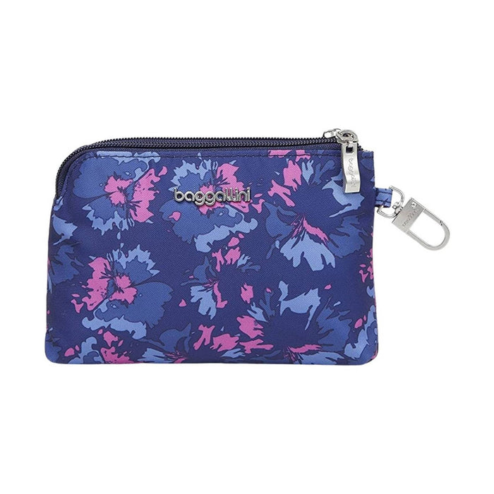 Baggallini On the Go RFID Pouch - Navy Garden