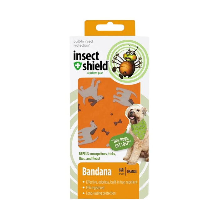 Insect Shield Dog Bandana - Orange