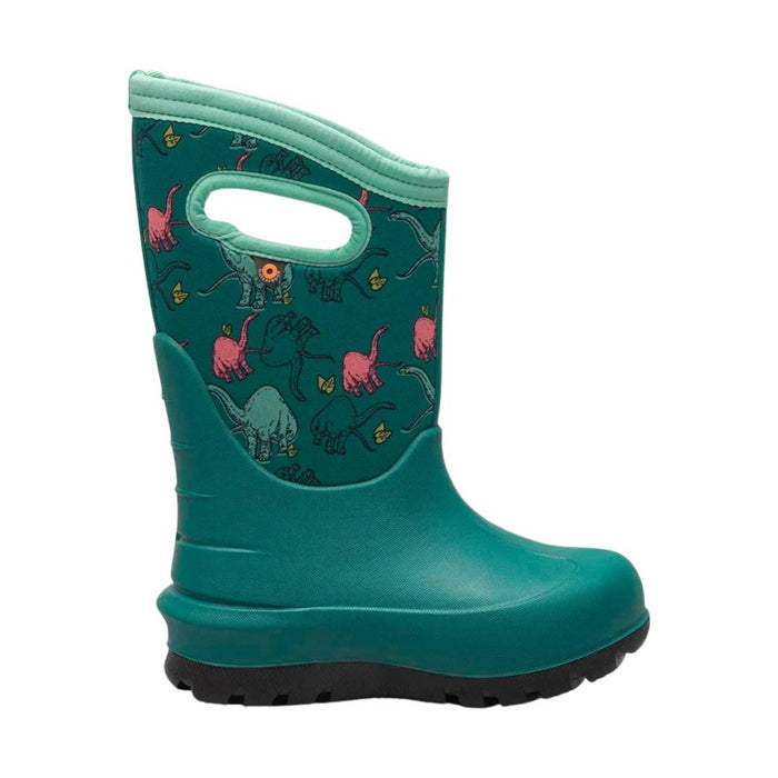 Bogs Kids' Neo Classic Good Dino Rain Boot - Teal