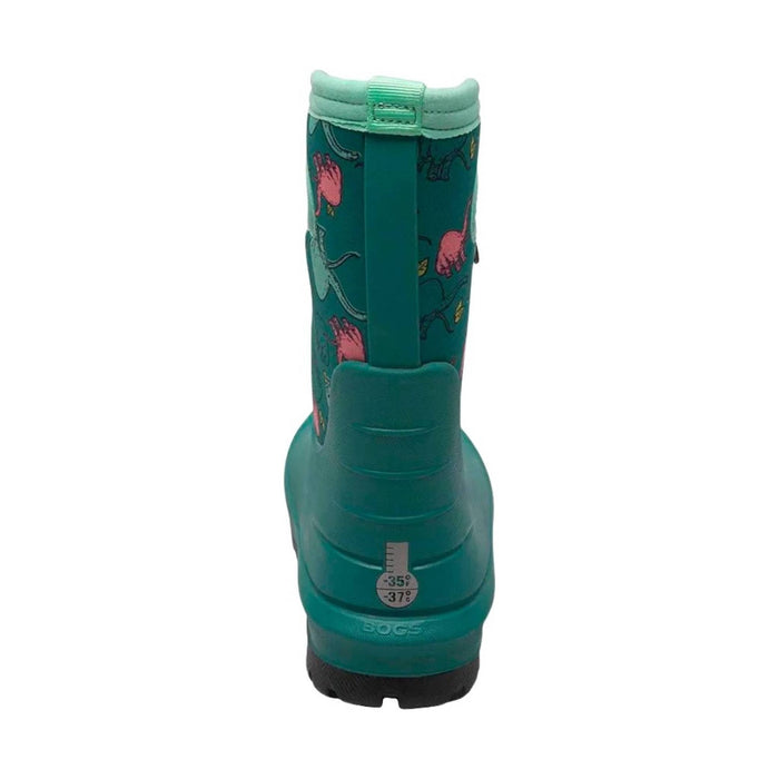 Bogs Kids' Neo Classic Good Dino Rain Boot - Teal