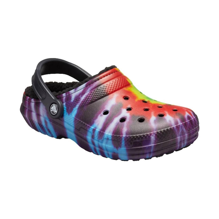 Crocs Classic Fuzz-Lined Clogs - Tie Dye