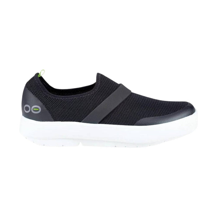OOfos Women's OOmg Low Mesh Shoe - Black/White