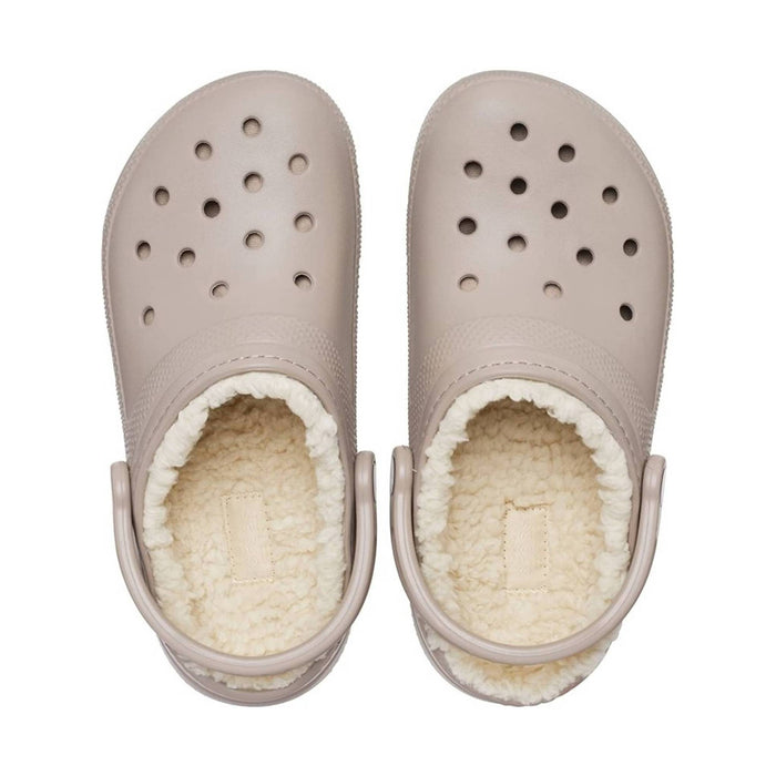 Crocs Classic Fuzz Lined Clog - Mushroom / Bone