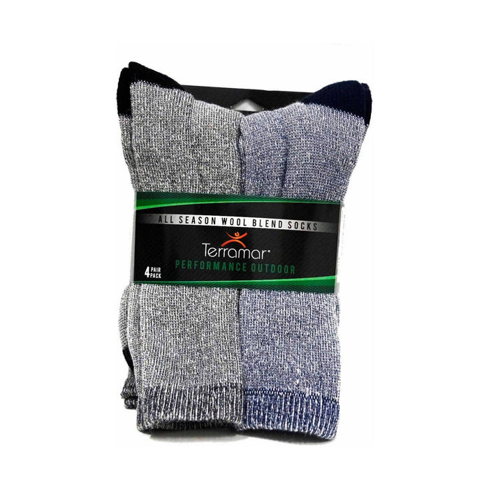 Terramar All Season Wool Sock 4-Pack - Black Navy