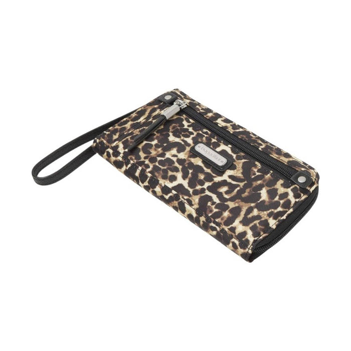 Baggallini Zip Around RFID Wallet - Wild Cheetah