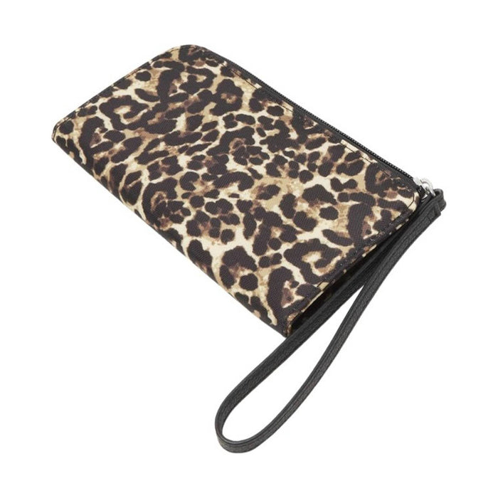 Baggallini Zip Around RFID Wallet - Wild Cheetah