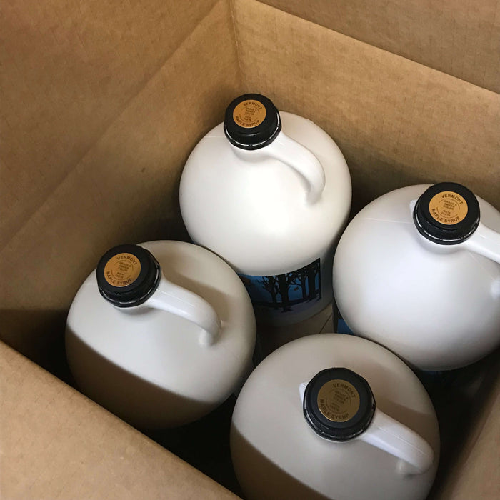 Case of 4 One Gallon Jugs of Pure Vermont Maple Syrup