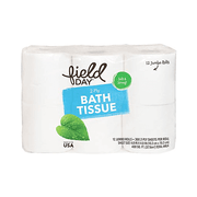 Field Day Bath Tissue, 300 2-ply sheets 100% Recycled Double Rolls, 12 ct by Myti Concept Shop