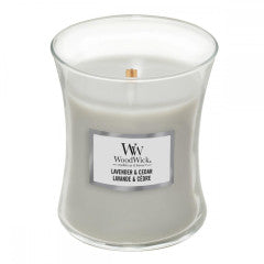 Woodwick - Medium - Lavender & Cedar by Homeportonline