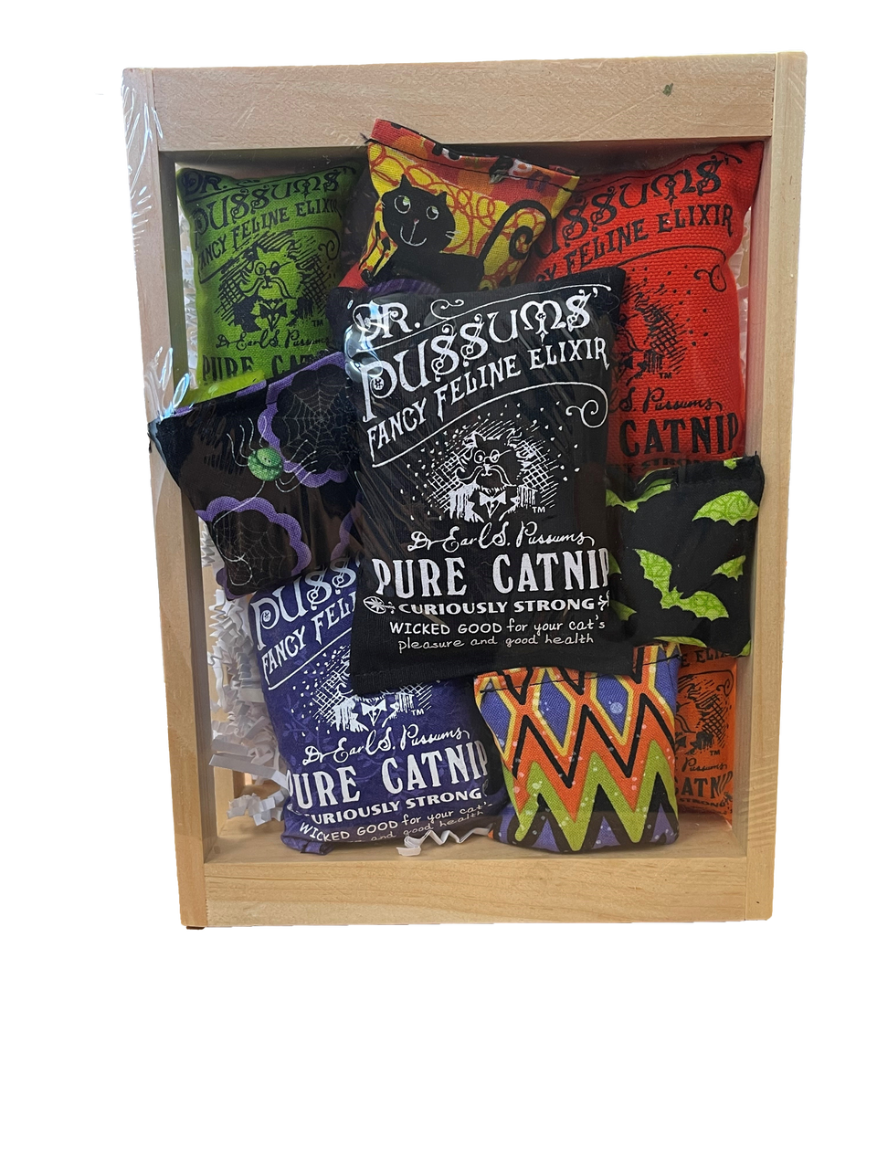 Dr. Pussums Party Krate Halloween by Pet Food Warehouse