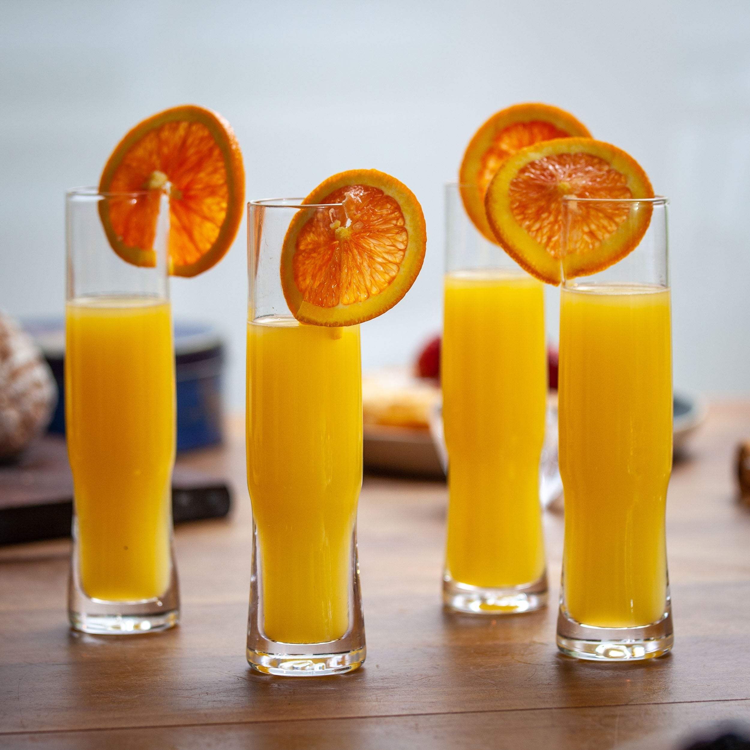 Stemless Champlain Flutes by AO Glass