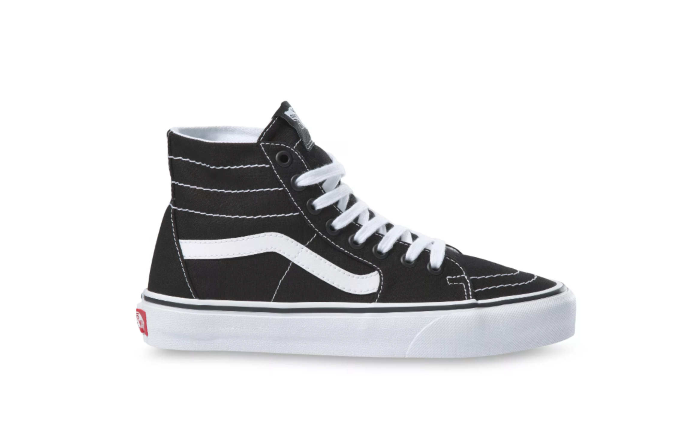 Vans Women's Sk8-Hi Tapered Canvas Sneakers - Black/True White by Harbour Thread