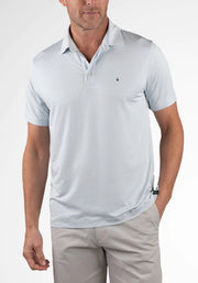 Tailor Vintage UPF Recycled Jersey Micro Stripe Polo - Skyway Micro Stripe by Harbour Thread