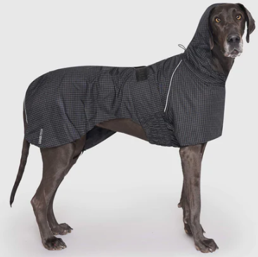 Complete Coverage Raincoat Black Reflective Size 10 by Pet Food Warehouse