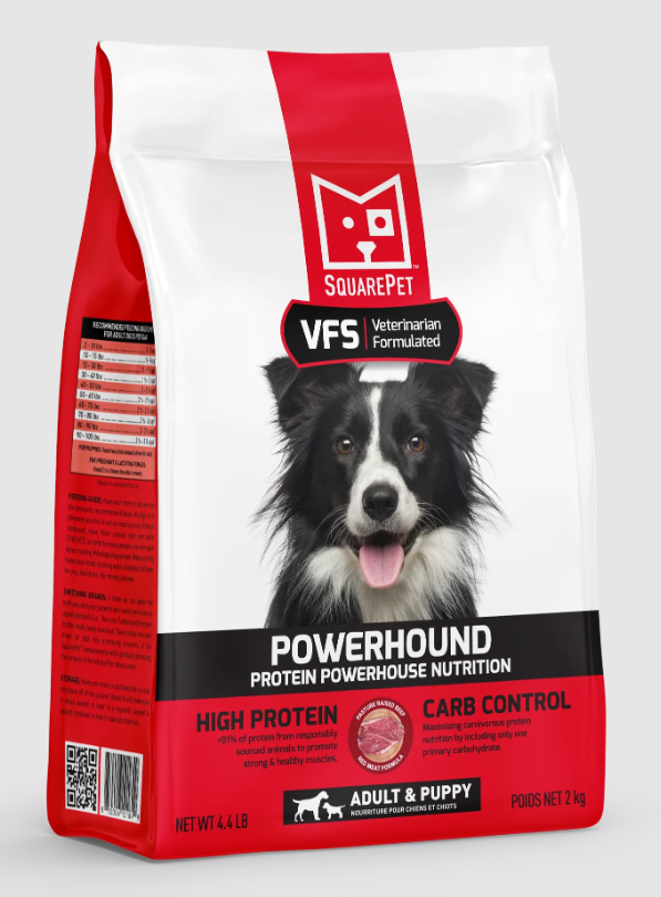 Square Pet VPS Powerhound Red Meat Dog Food Dry 4.4lb by Pet Food Warehouse