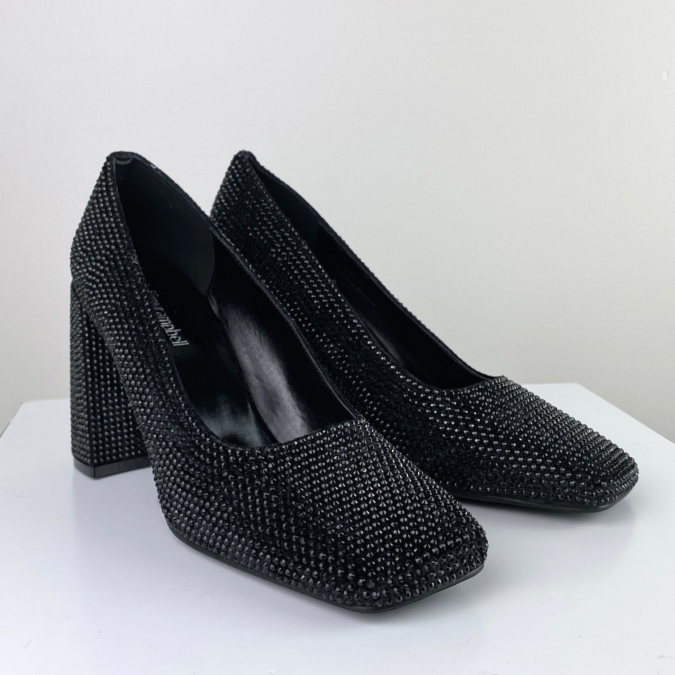 Jeffrey Campbell Gemmin High Heel Gem Pump - Black Combo by Harbour Thread