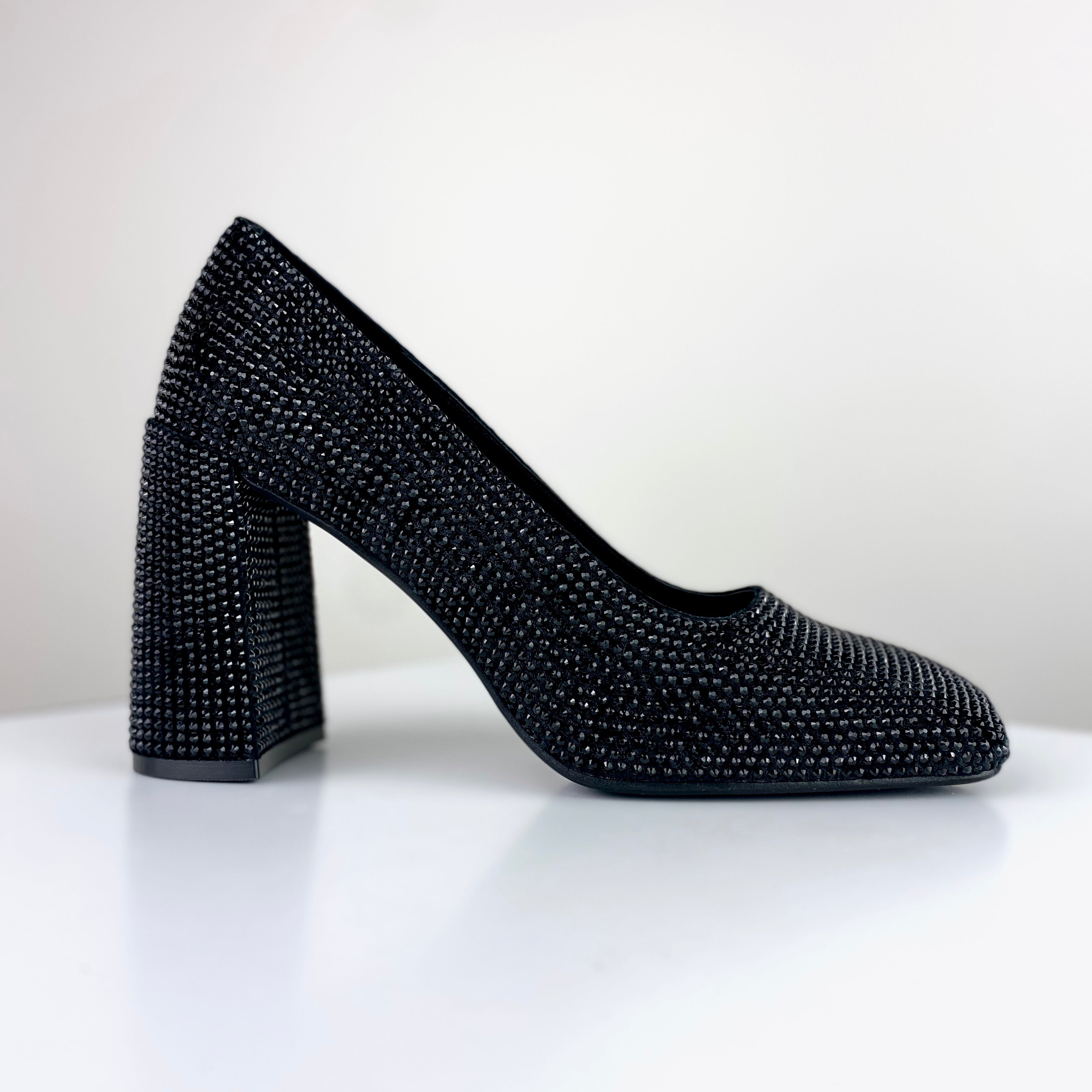 Jeffrey Campbell Gemmin High Heel Gem Pump - Black Combo by Harbour Thread