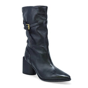 A.S. 98 Ebby Heeled Leather Boot - Black by Harbour Thread