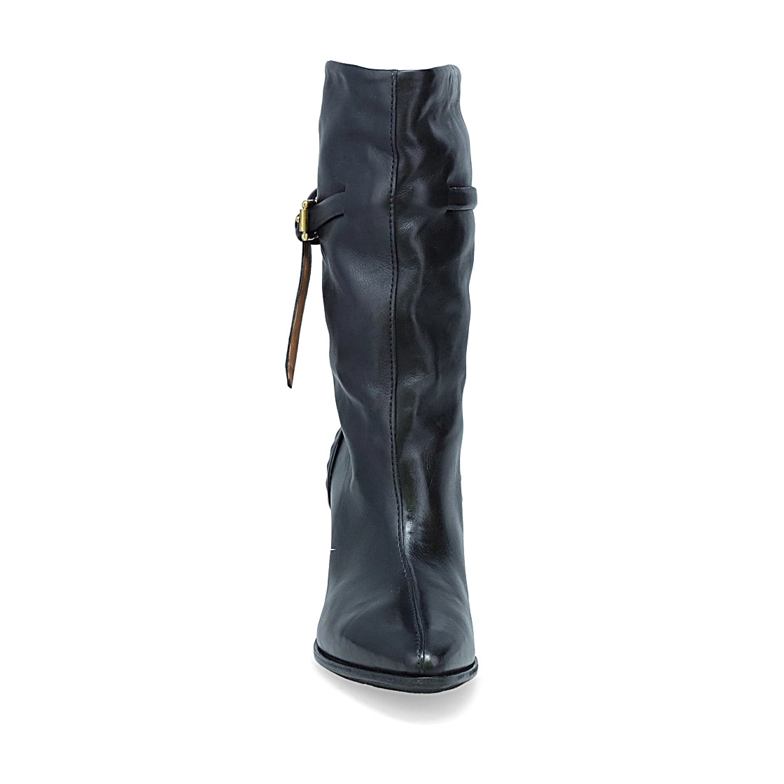 A.S. 98 Ebby Heeled Leather Boot - Black by Harbour Thread