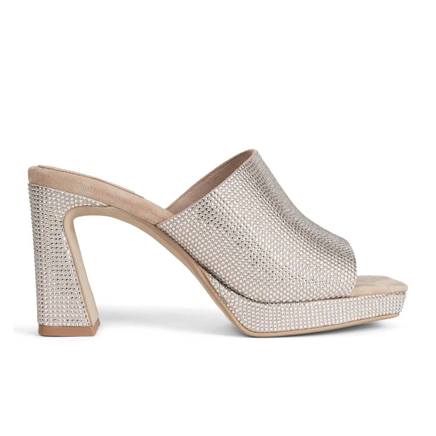 Jeffrey Campbell Caviar JS - Nude Suede Champagne by Harbour Thread