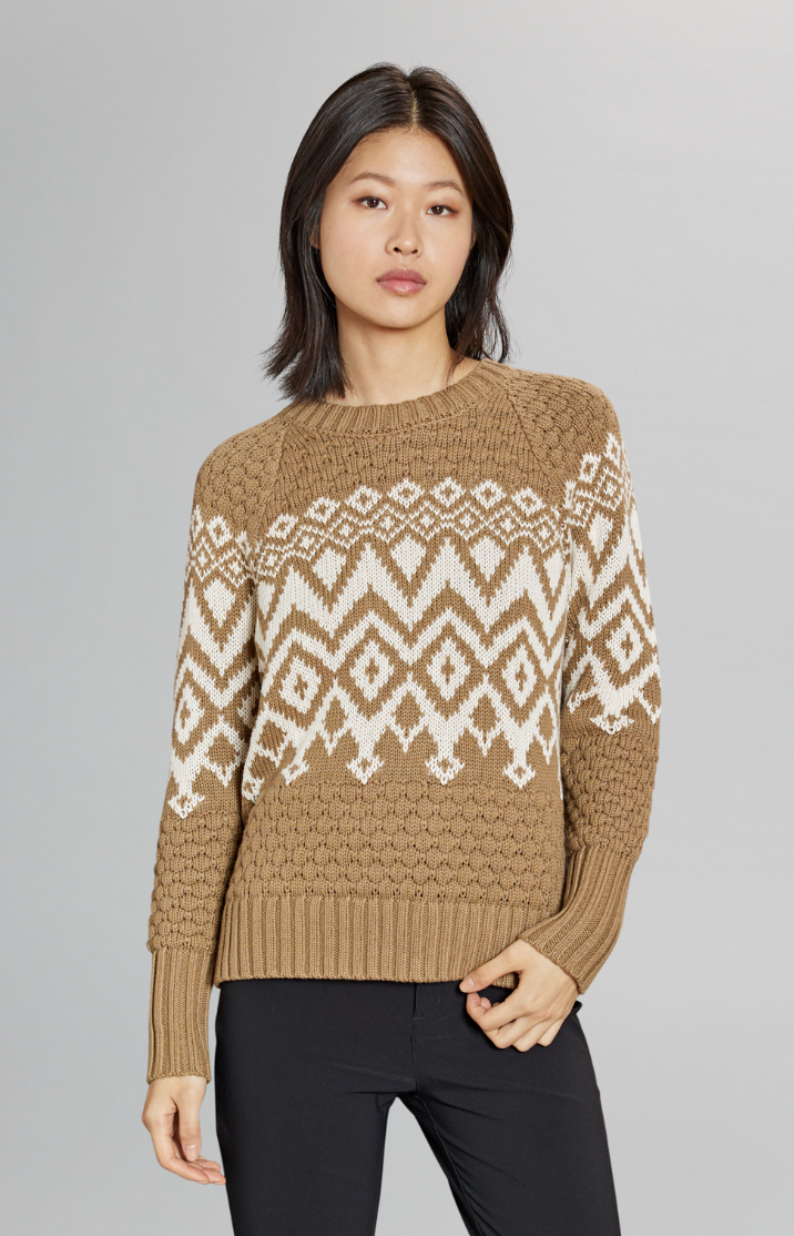 Alp N Rock Selena II Crewneck Sweater - Dark Khaki by Harbour Thread