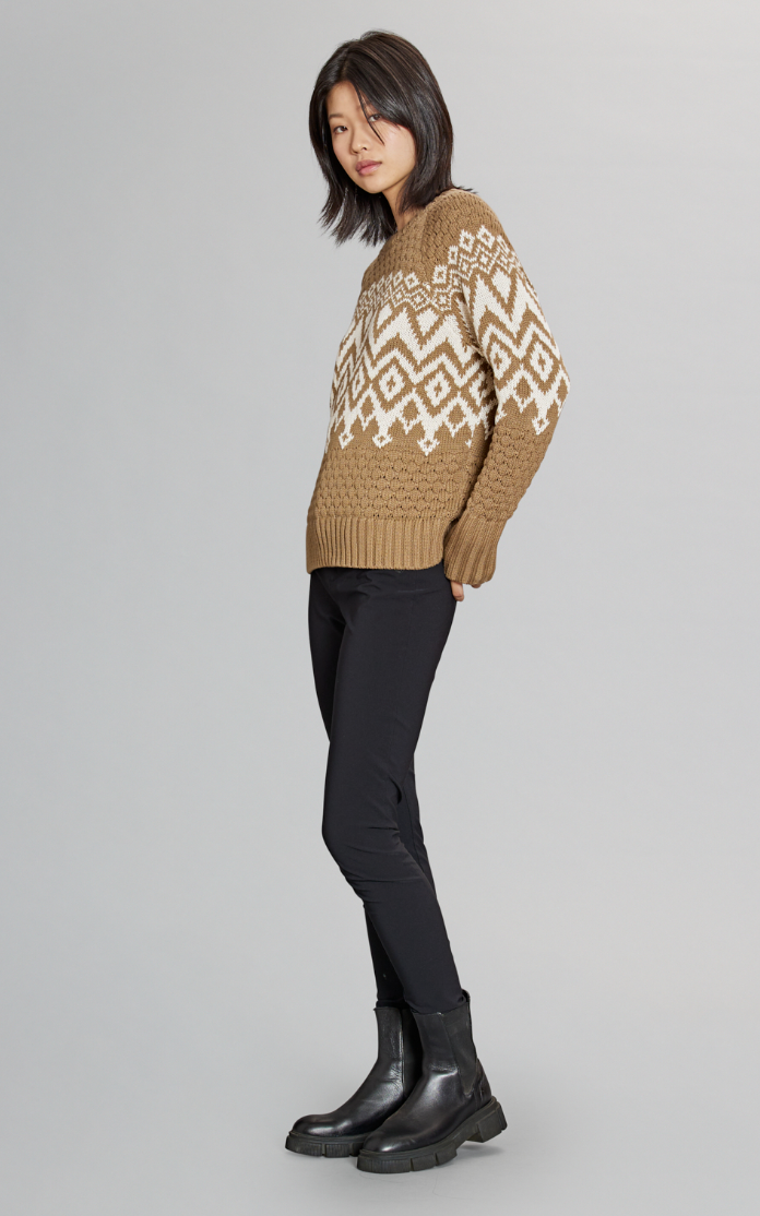 Alp N Rock Selena II Crewneck Sweater - Dark Khaki by Harbour Thread